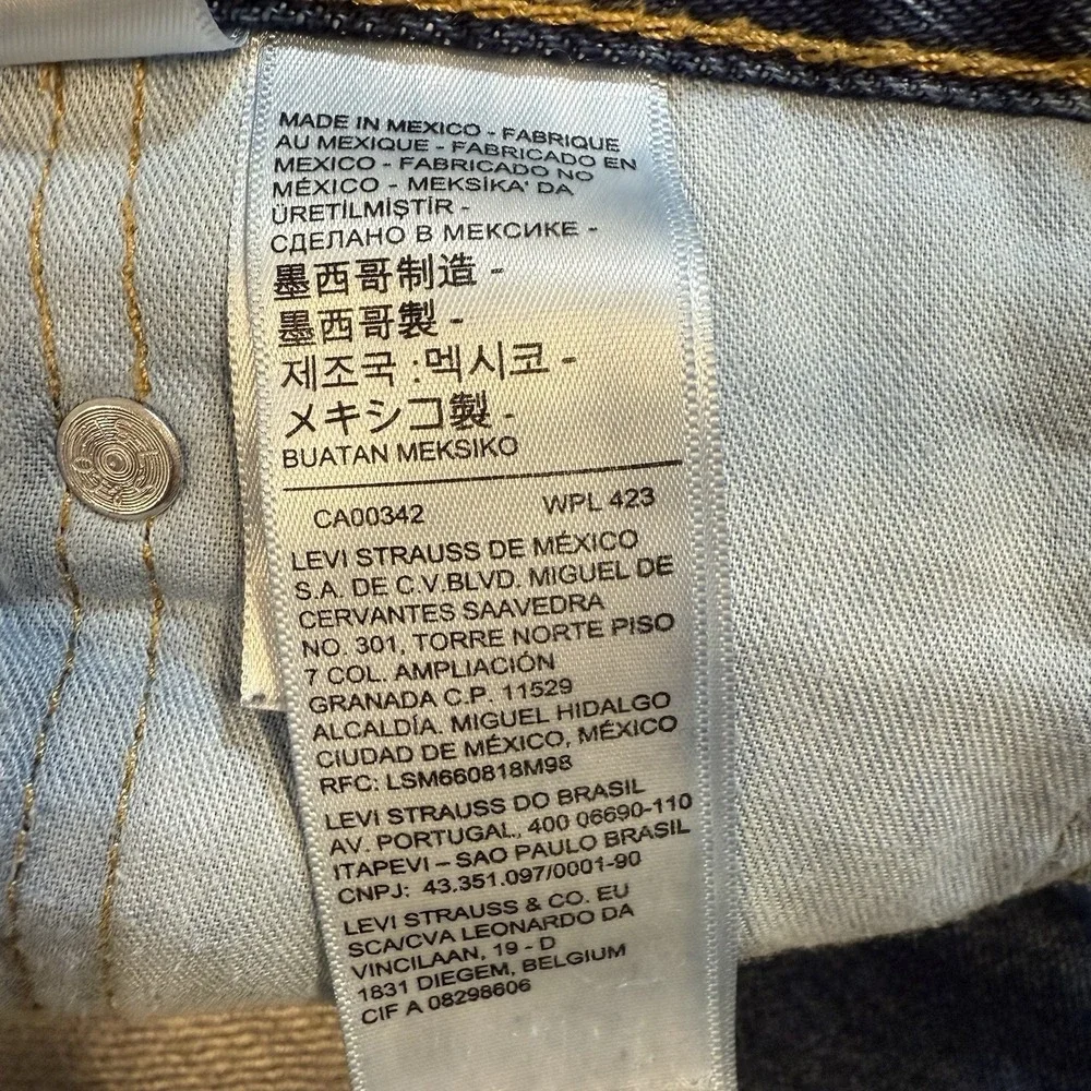 Levi's 550 Relaxed Fit Jeans Men's 44x32 Blue Denim